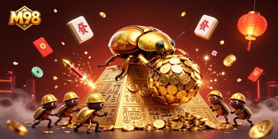 M98 delivers thrilling experiences with a golden beetle themed casino adventure packed with vibrant games.