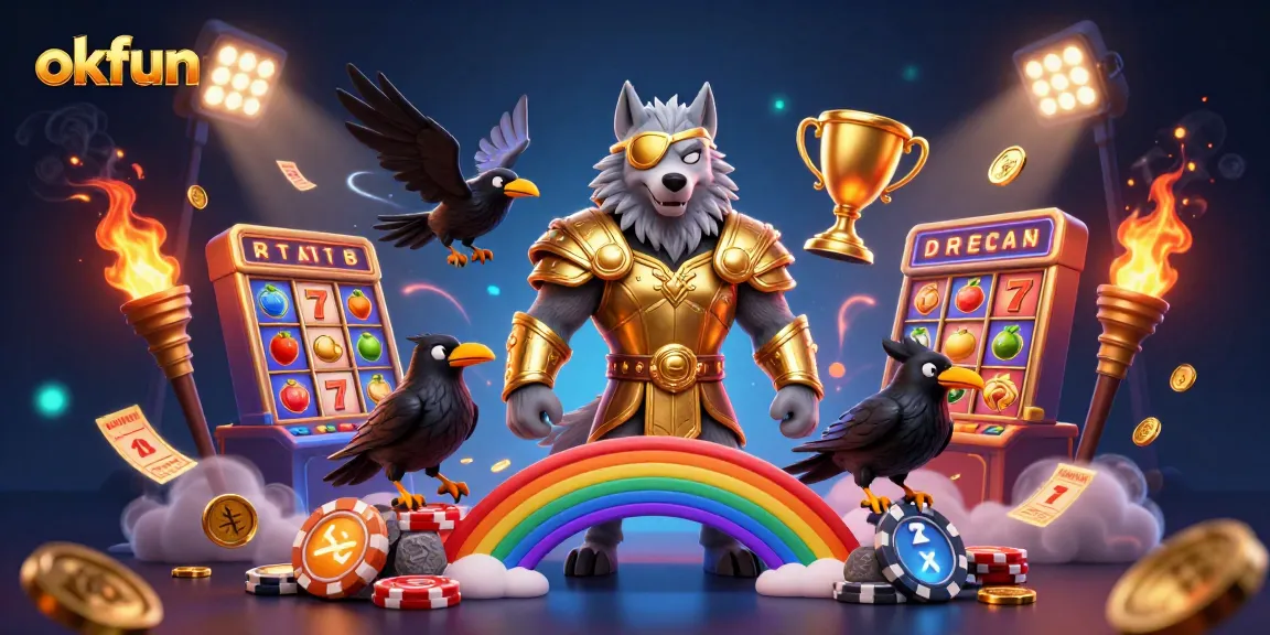 Experience the excitement of okfun casino slots with vibrant visuals and dynamic elements.