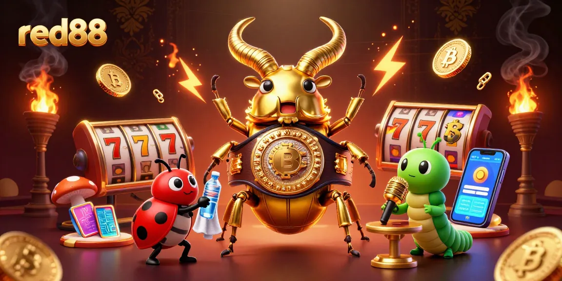 Engage with red88's vibrant online casino world through dynamic slots and vivid characters.