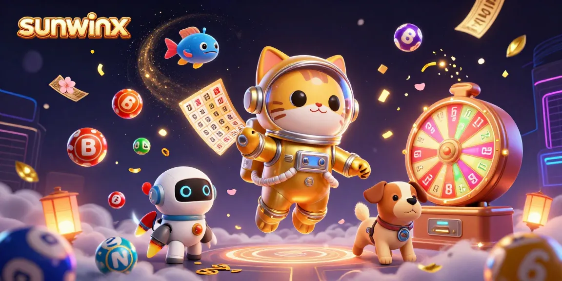 Experience winning strategies with sunwinx in vibrant 3D casino-themed illustration.