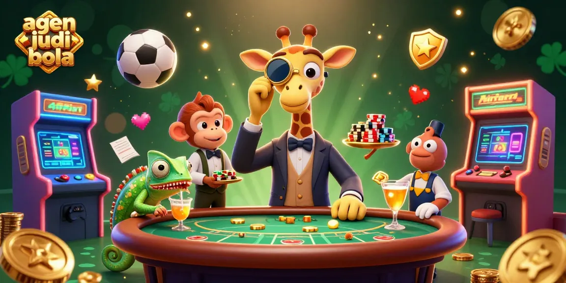Experience sports betting with agen judi bola, showcasing vibrant characters and dynamic game elements.